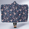 Ballet Print Pattern Hooded Blanket-grizzshop