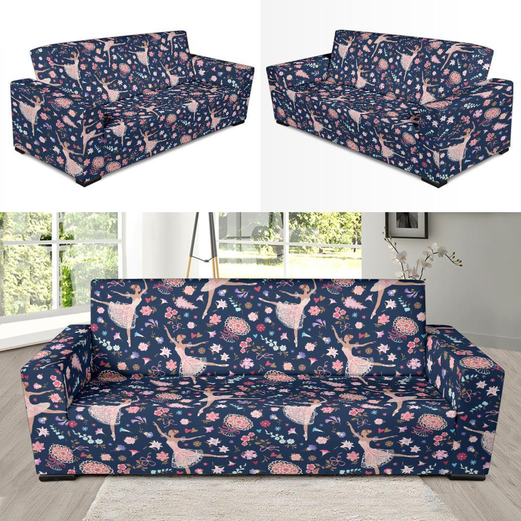 Ballet Print Pattern Sofa Covers-grizzshop