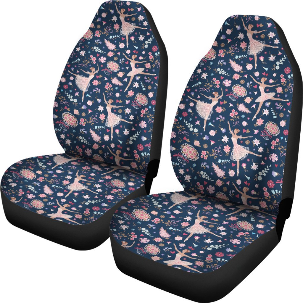 Ballet Print Pattern Universal Fit Car Seat Cover-grizzshop