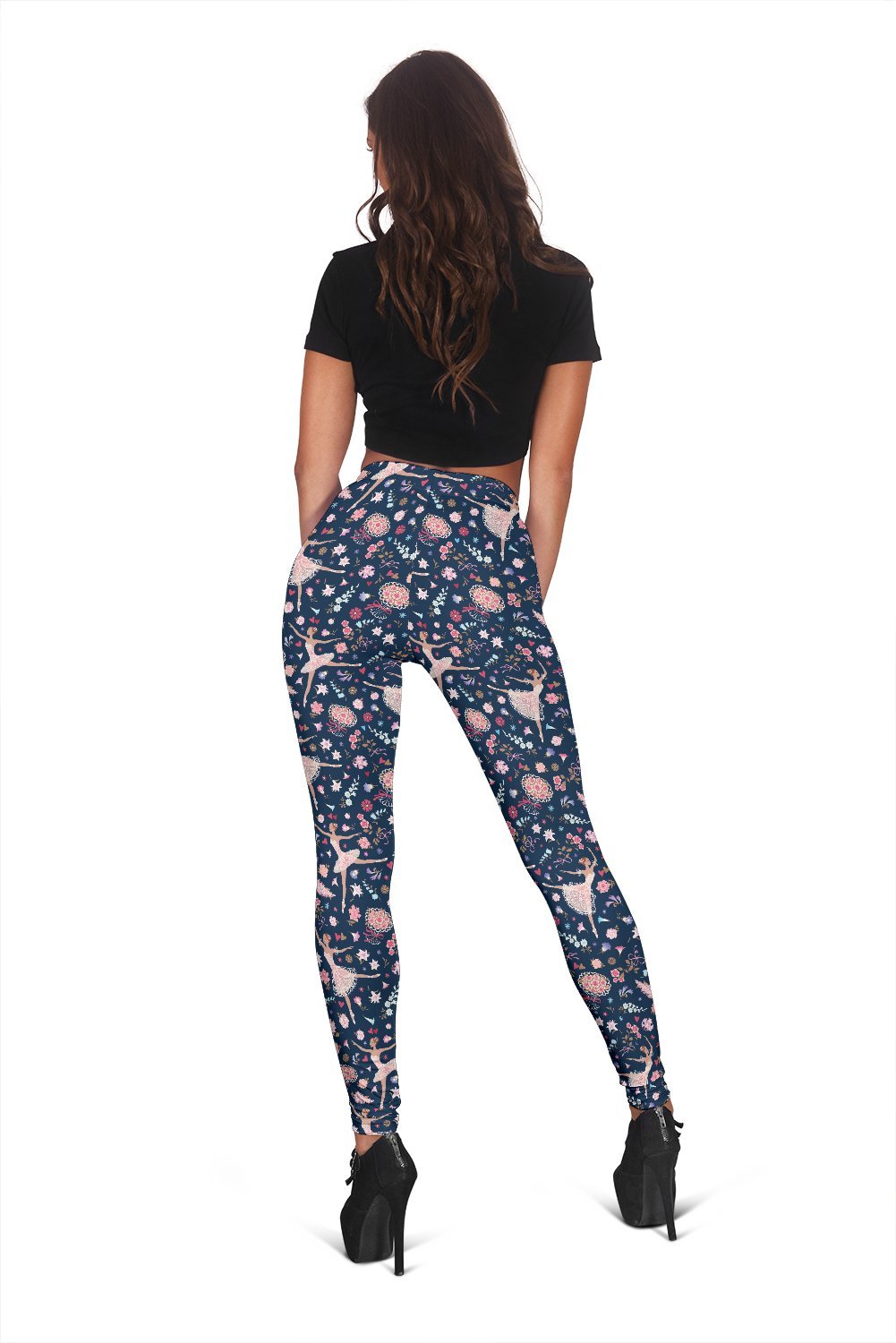 Ballet Print Pattern Women Leggings-grizzshop