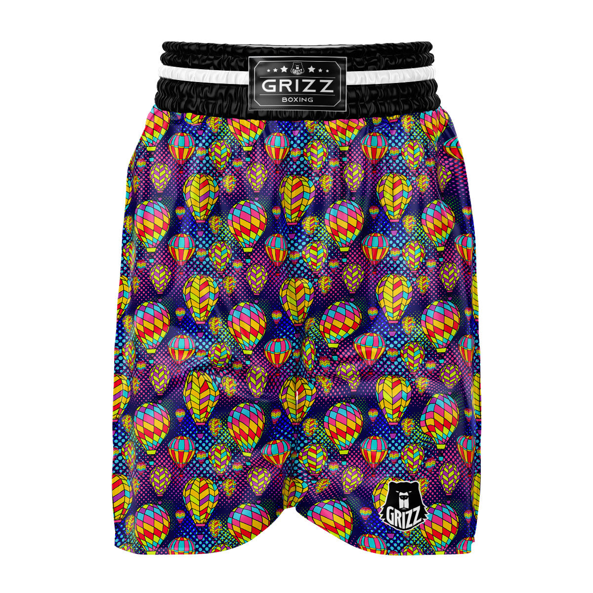 Balloon Air Retro Print Pattern Boxing Shorts-grizzshop