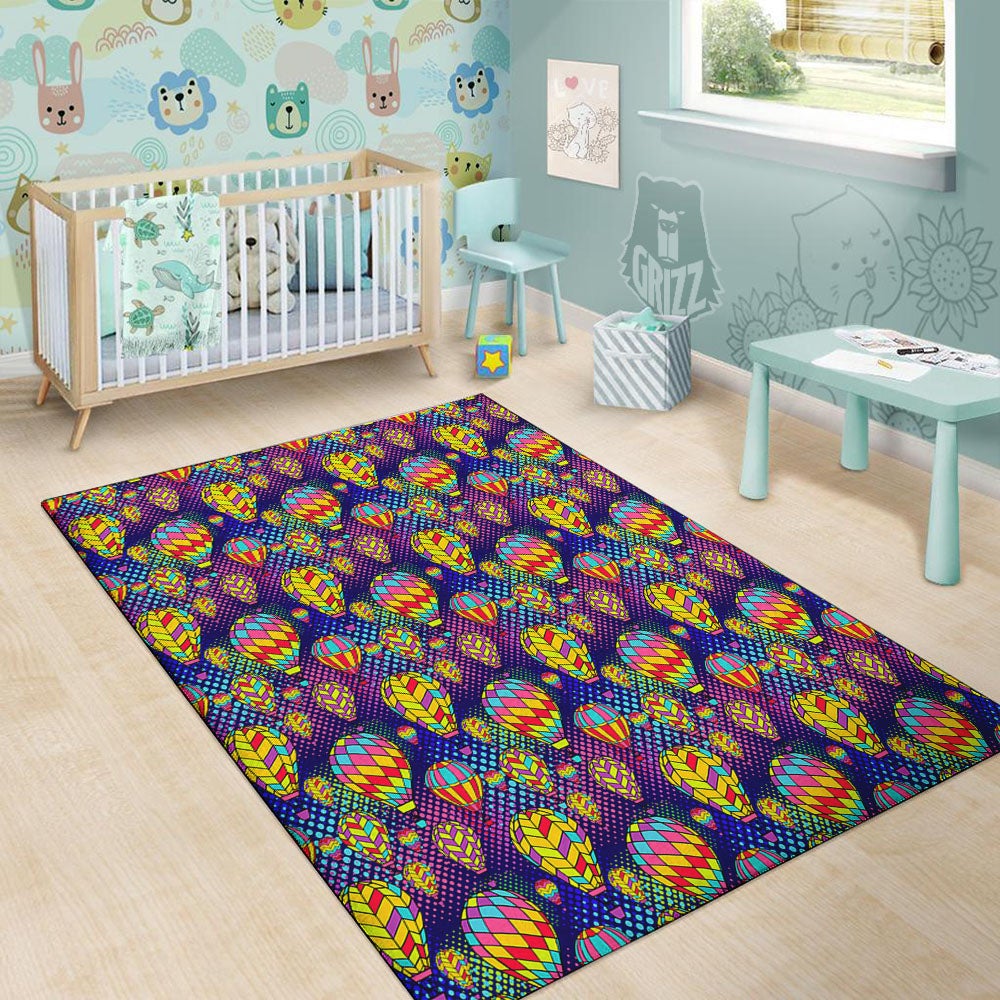 Balloon Air Retro Print Pattern Floor Mat-grizzshop