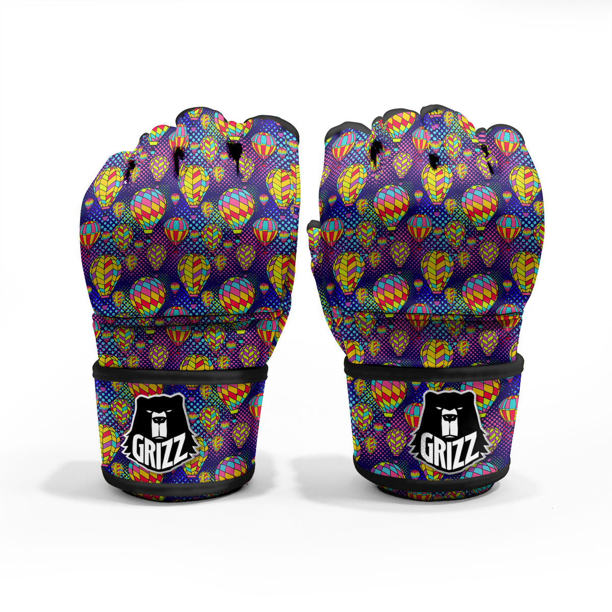 Balloon Air Retro Print Pattern MMA Gloves-grizzshop
