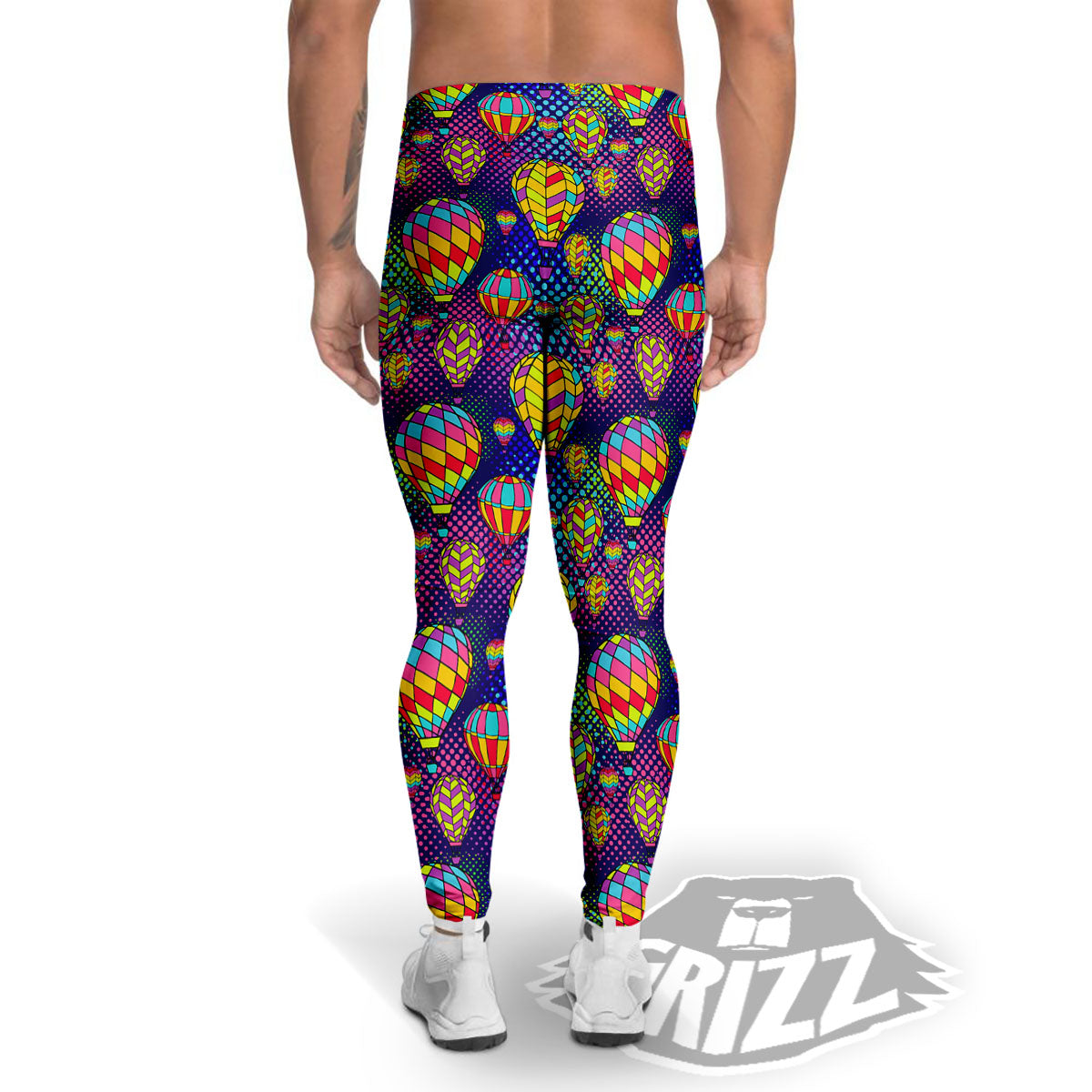 Balloon Air Retro Print Pattern Men's Leggings-grizzshop