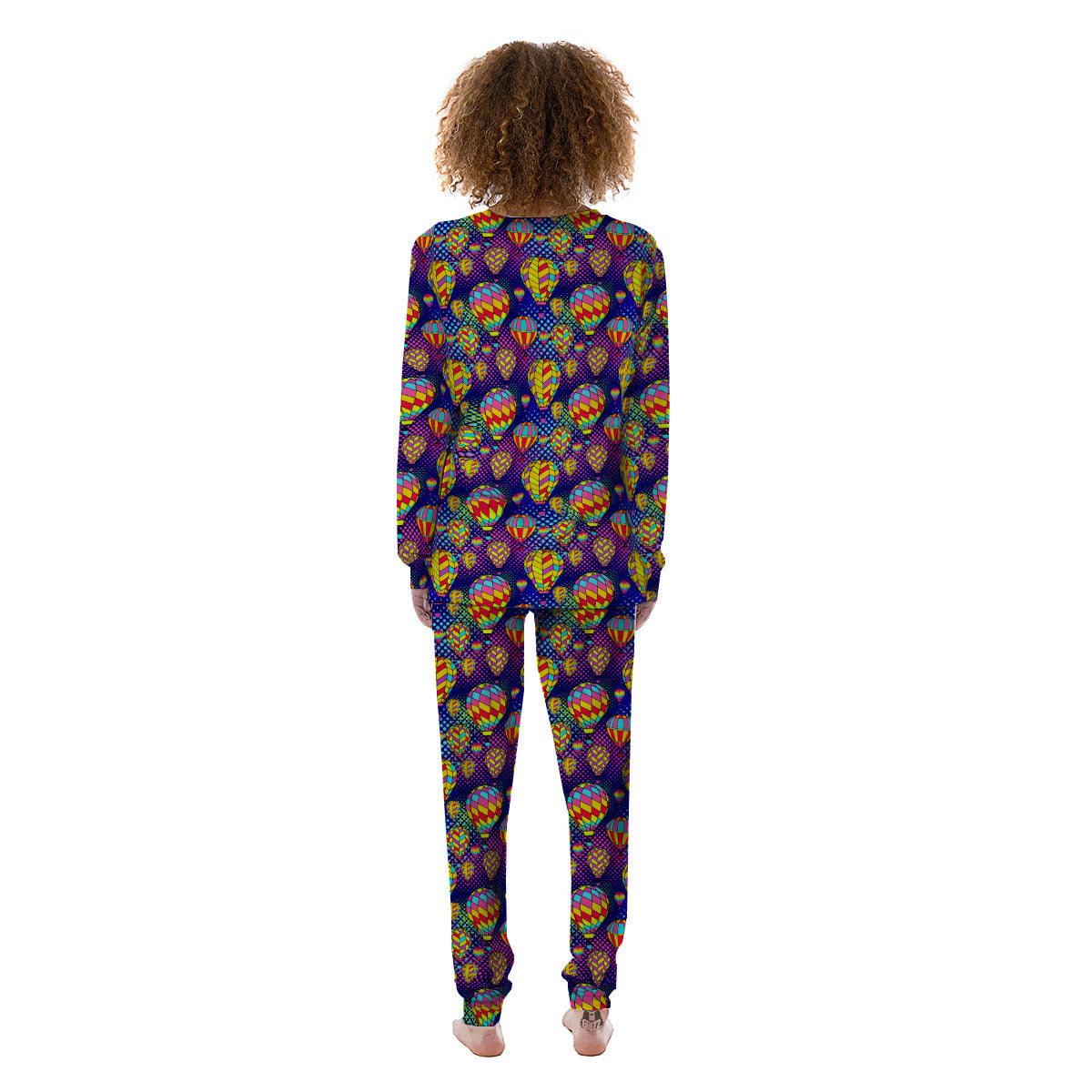 Balloon Air Retro Print Pattern Women's Pajamas-grizzshop