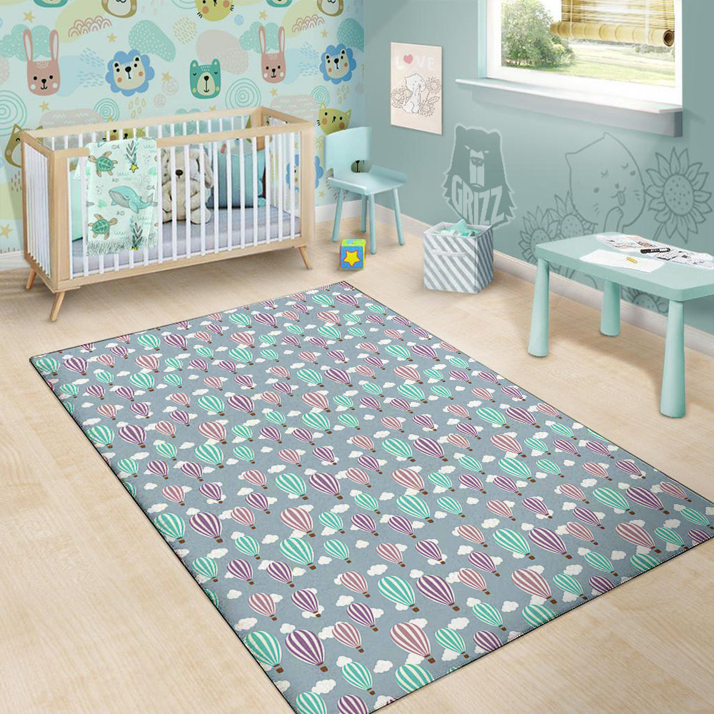 Balloon Cartoon Print Pattern Floor Mat-grizzshop