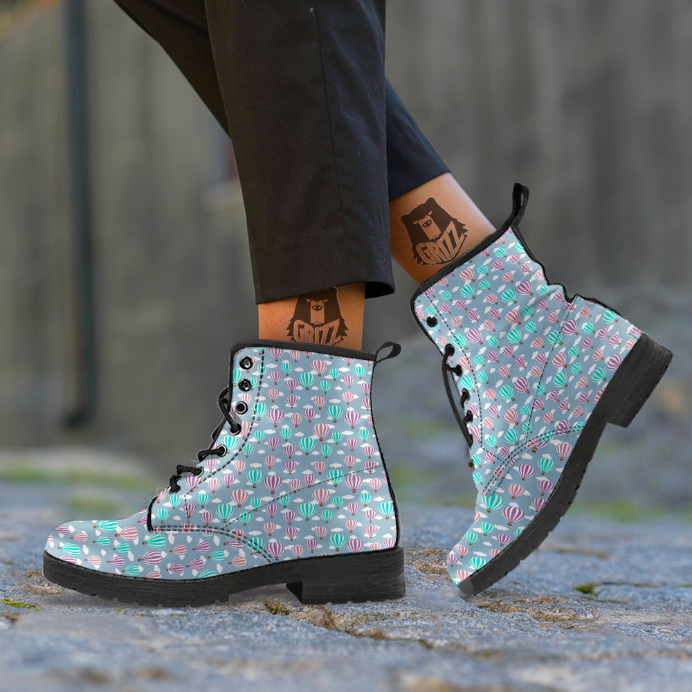 Balloon Cartoon Print Pattern Leather Boots-grizzshop