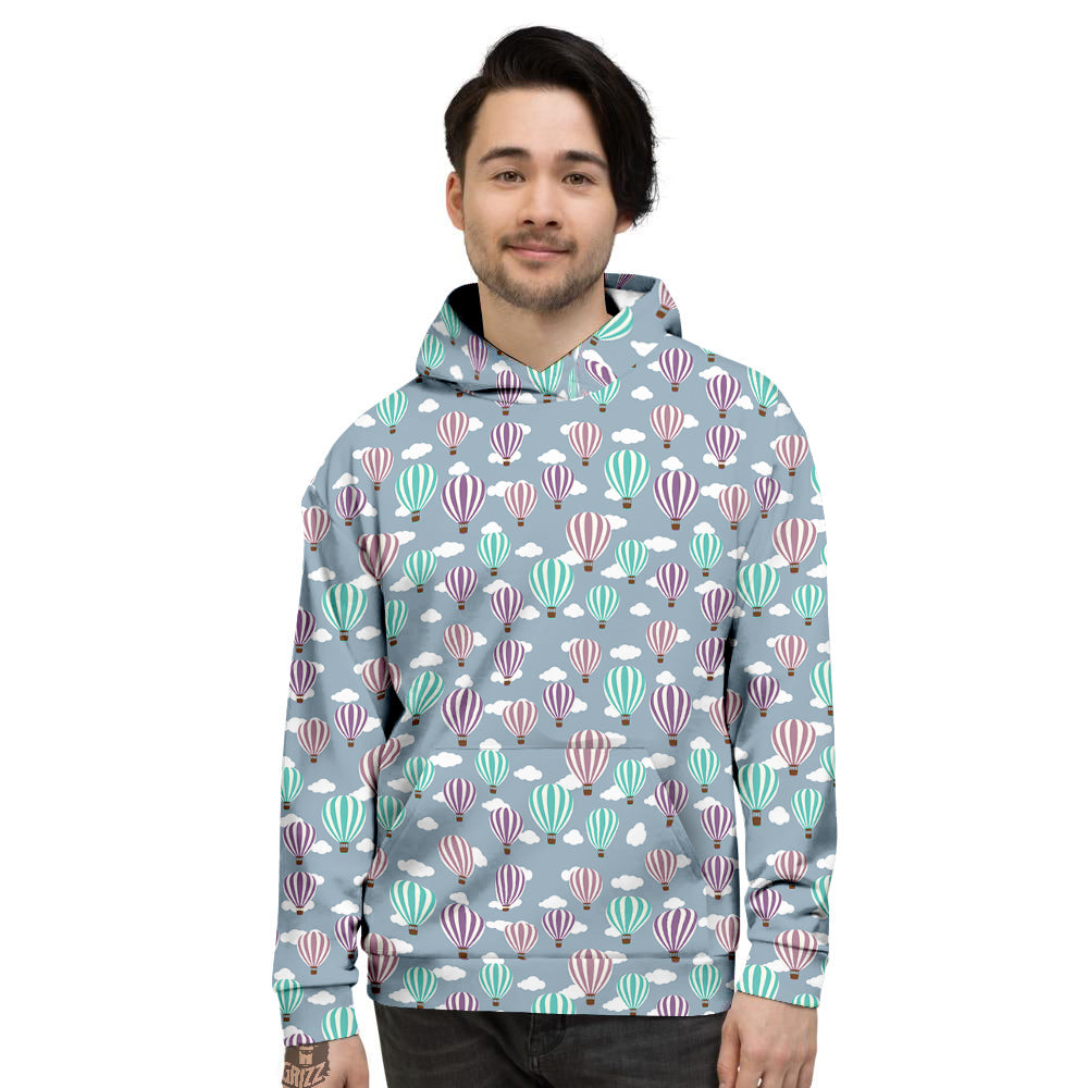 Balloon Cartoon Print Pattern Men's Hoodie-grizzshop