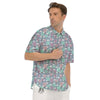 Balloon Cartoon Print Pattern Men's Short Sleeve Shirts-grizzshop