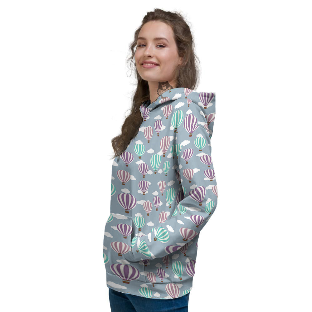 Balloon Cartoon Print Pattern Women's Hoodie-grizzshop