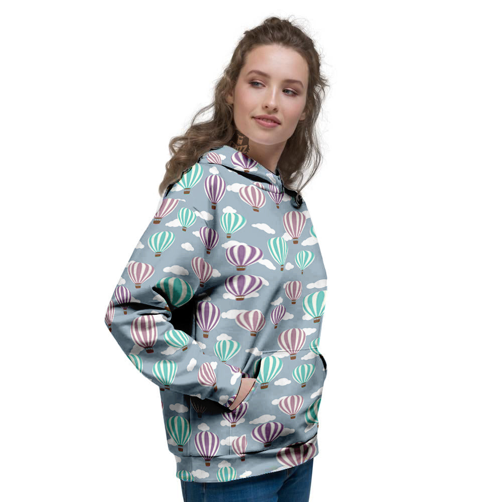 Balloon Cartoon Print Pattern Women's Hoodie-grizzshop
