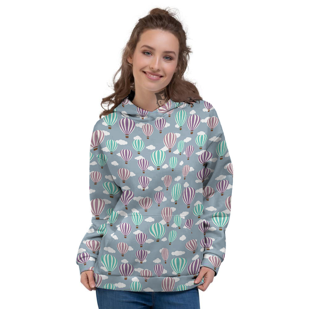 Balloon Cartoon Print Pattern Women's Hoodie-grizzshop