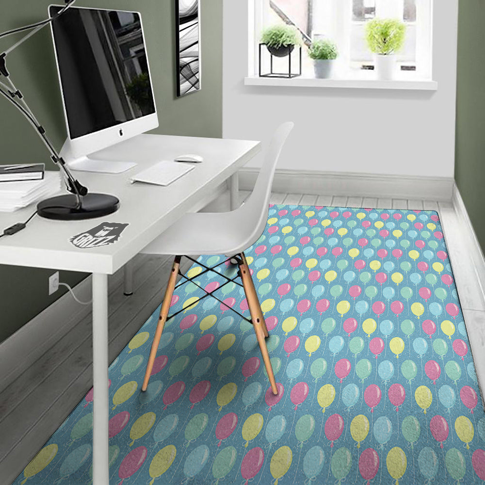 Balloon Colorful Print Pattern Floor Mat-grizzshop