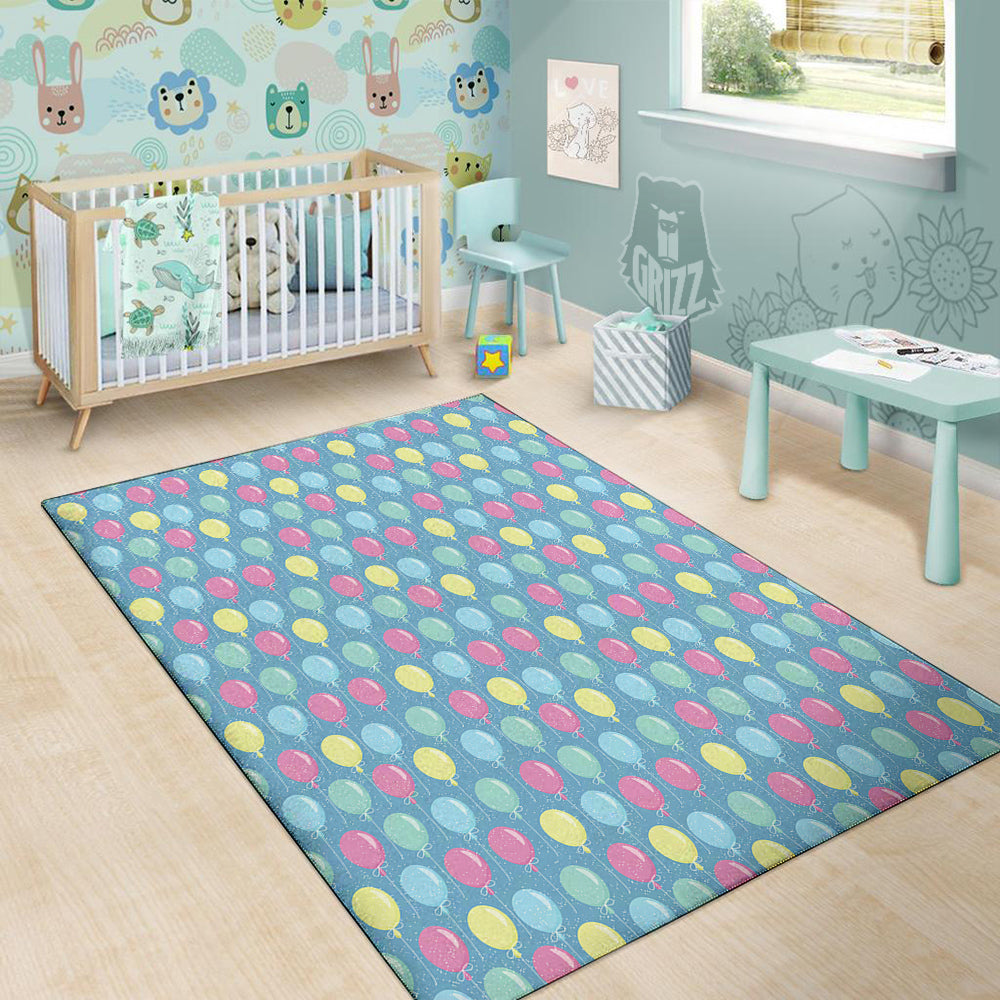 Balloon Colorful Print Pattern Floor Mat-grizzshop