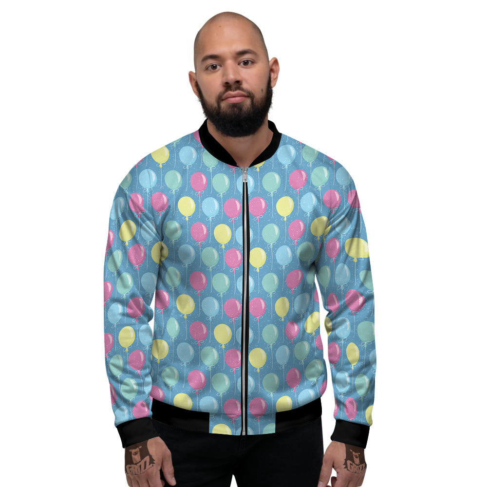 Balloon Colorful Print Pattern Men's Bomber Jacket-grizzshop