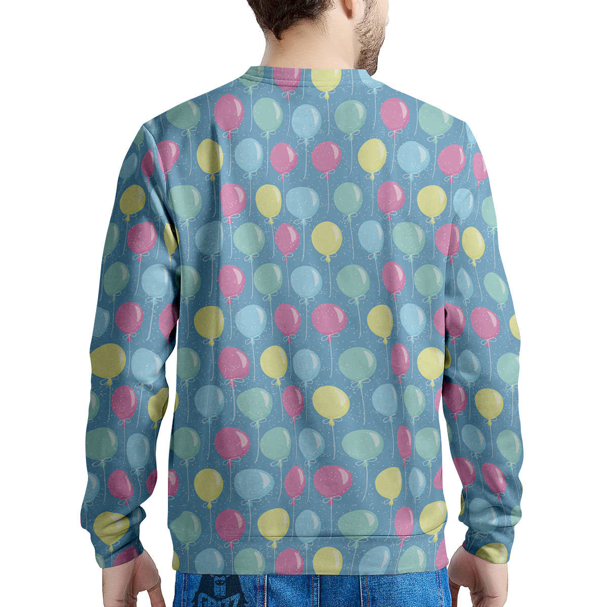Balloon Colorful Print Pattern Men's Sweatshirt-grizzshop