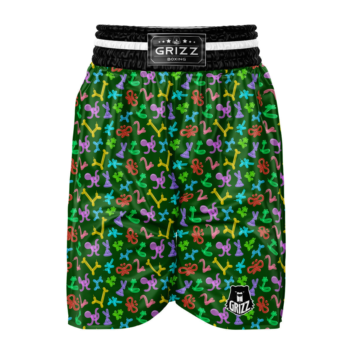 Balloon Modelling Print Pattern Boxing Shorts-grizzshop