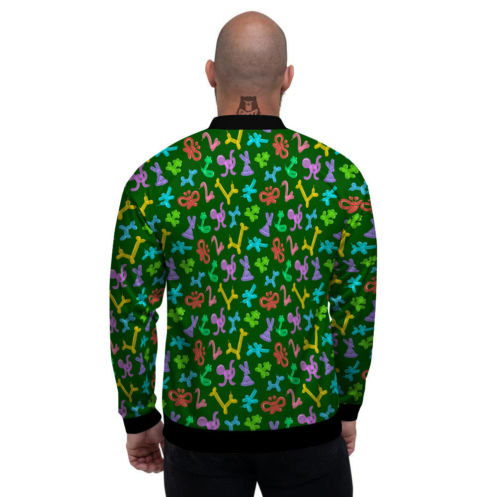 Balloon Modelling Print Pattern Men's Bomber Jacket-grizzshop