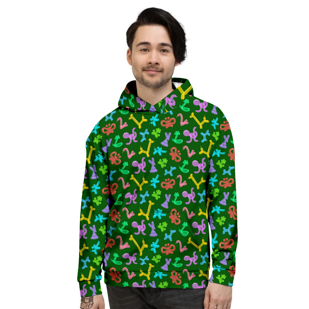 Balloon Modelling Print Pattern Men's Hoodie-grizzshop
