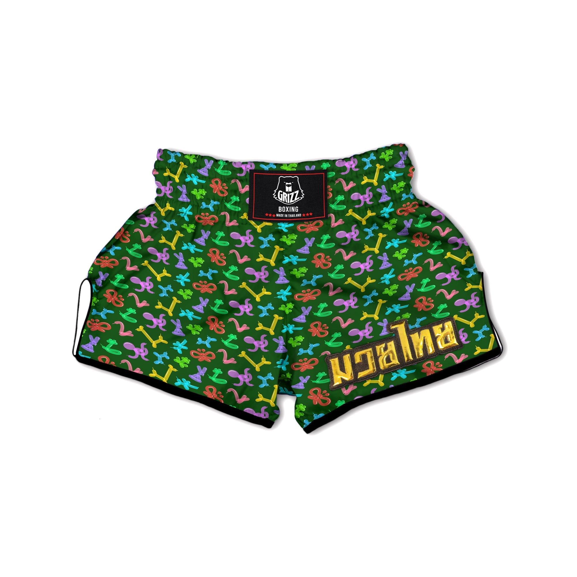 Balloon Modelling Print Pattern Muay Thai Boxing Shorts-grizzshop