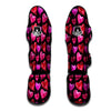 Balloon Red Heart Print Pattern Muay Thai Shin Guards-grizzshop