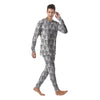 Balloon White And Black Print Pattern Men's Pajamas-grizzshop