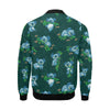 Bamboo Koala Pattern Print Men's Bomber Jacket-grizzshop