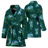 Bamboo Koala Pattern Print Women Long Robe-grizzshop