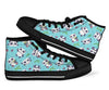 Bamboo Mint Panda Pattern Print Men Women's High Top Shoes-grizzshop