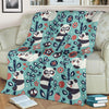 Bamboo Panda Pattern Print Blanket-grizzshop