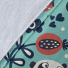 Bamboo Panda Pattern Print Blanket-grizzshop