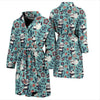 Bamboo Panda Pattern Print Men Long Robe-grizzshop