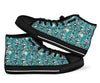 Bamboo Panda Pattern Print Men Women's High Top Shoes-grizzshop