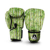 Bamboo Watercolor Print Pattern Boxing Gloves-grizzshop
