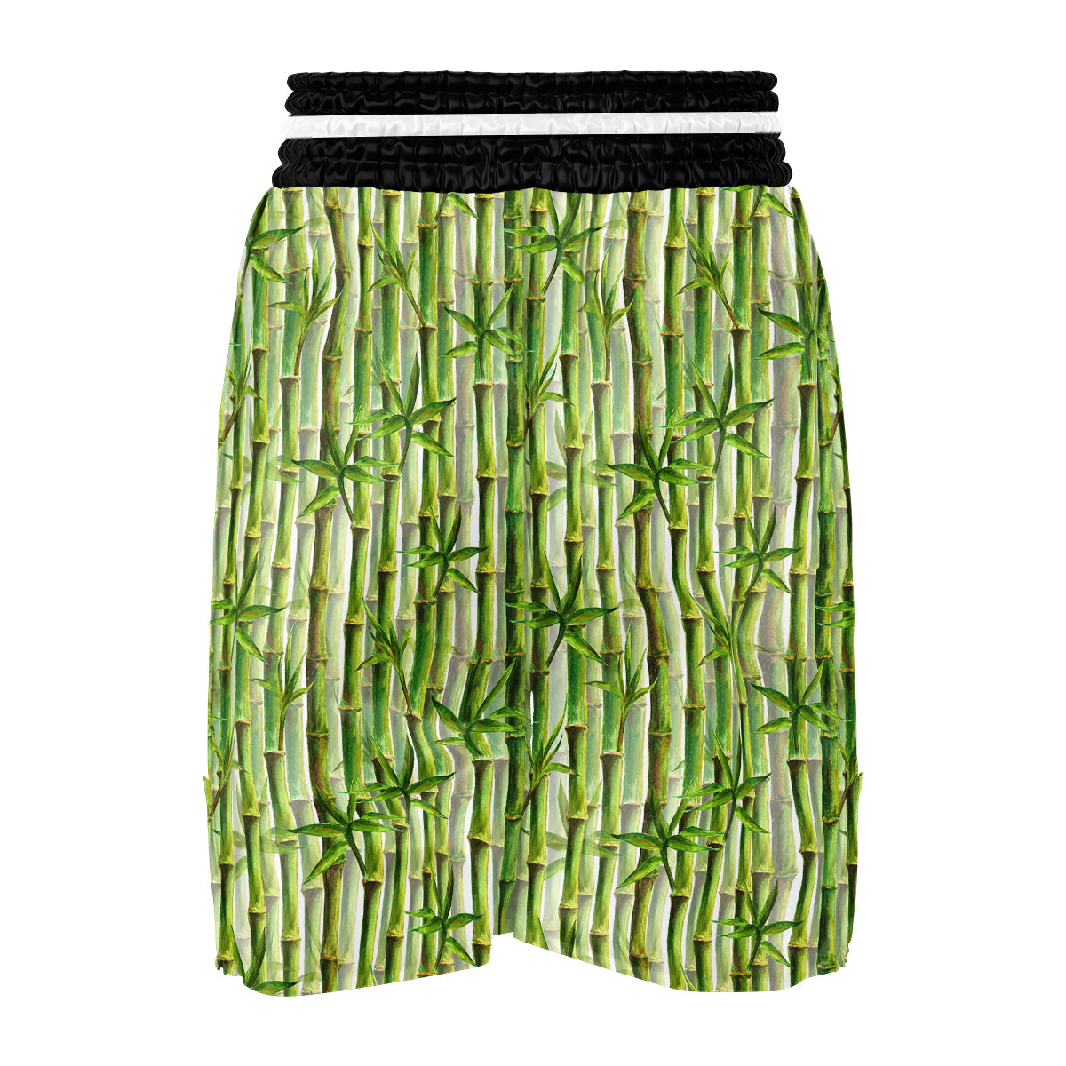 Bamboo Watercolor Print Pattern Boxing Shorts-grizzshop