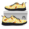 Banana And Papaya Print Pattern Black Sneaker-grizzshop