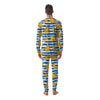 Banana Blue And White Striped Print Pattern Men's Pajamas-grizzshop