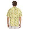 Banana Cute Print Pattern Men's Short Sleeve Shirts-grizzshop