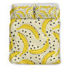 Banana Dot Pattern Print Duvet Cover Bedding Set-grizzshop