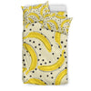 Banana Dot Pattern Print Duvet Cover Bedding Set-grizzshop