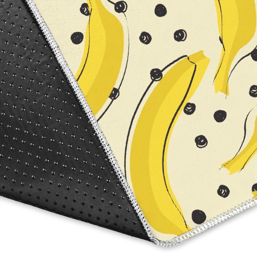 Banana Dot Pattern Print Floor Mat-grizzshop