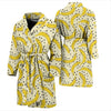 Banana Dot Pattern Print Men Long Robe-grizzshop