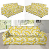 Banana Dot Pattern Print Sofa Covers-grizzshop