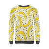 Banana Dot Pattern Print Women's Sweatshirt-grizzshop