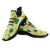 Banana Geometric Yellow Print Pattern Black Athletic Shoes-grizzshop
