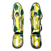 Banana Geometric Yellow Print Pattern Muay Thai Shin Guards-grizzshop