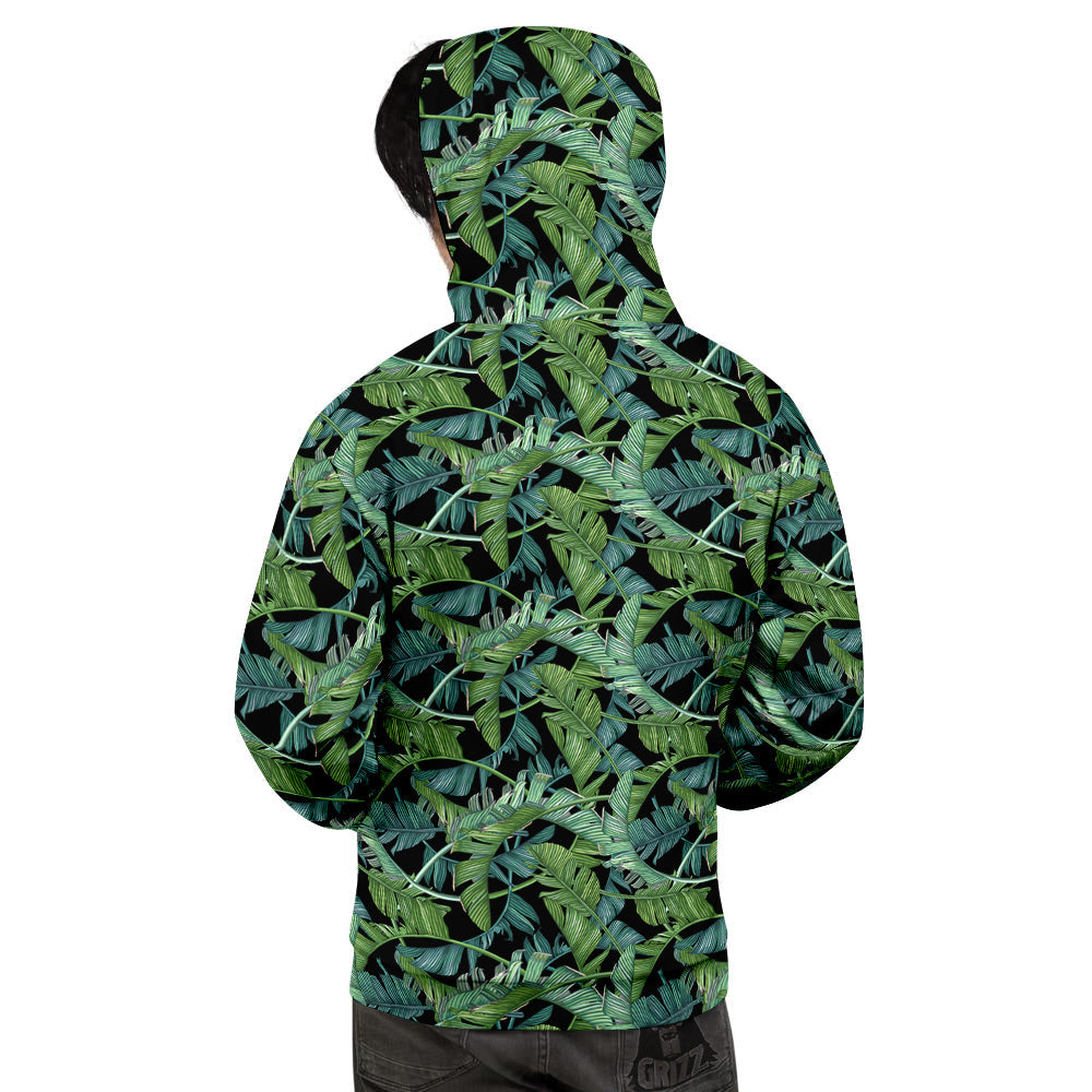 Banana Leaf Print Pattern Men's Hoodie-grizzshop