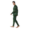 Banana Leaf Print Pattern Men's Pajamas-grizzshop