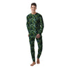 Banana Leaf Print Pattern Men's Pajamas-grizzshop