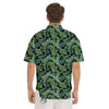 Banana Leaf Print Pattern Men's Short Sleeve Shirts-grizzshop